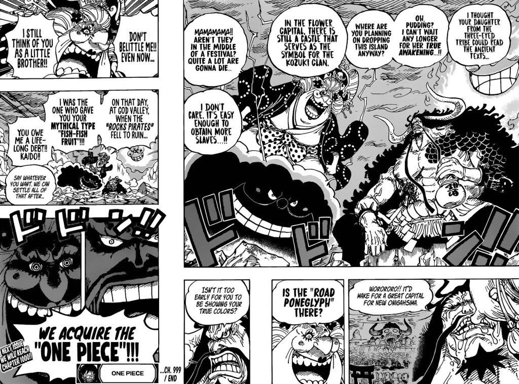 One Piece  Spoilers completos do mangá 999 – A bebida que
